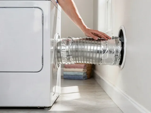 Professional dryer vent hose installation by Miami Gardens Dryer Vent Cleaning in Miami Gardens